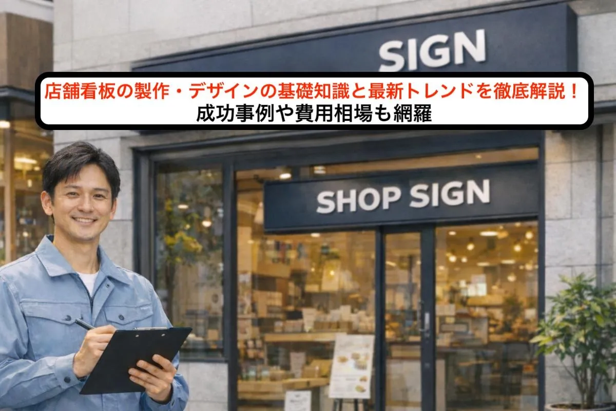 店舗看板の製作・デザインの基礎知識と最新トレンドを徹底解説!成功事例や費用相場も網羅