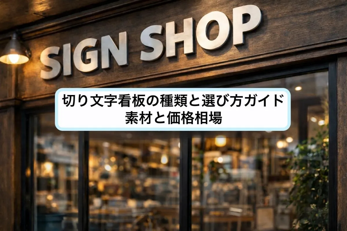 切り文字看板の種類と選び方ガイド|素材と価格相場